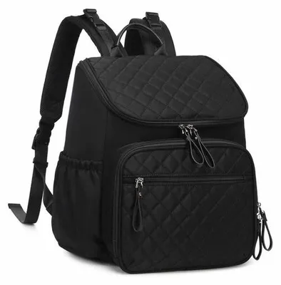 Immagine prodotto di Borsa da viaggio capiente - Borsa antifurto - Borsa da viaggio - Borsa da donna - Borsa termica con scomparti multipli - Borsa da viaggio termica - 38 × 32 × 15 cm - Nero