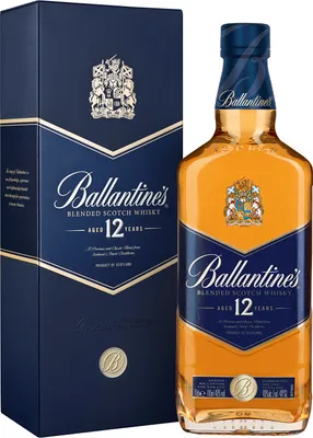 Produktbild von Ballantine's 12 Jahre Blended Scotch Whisky in Geschenkpackung | 40 % vol | 0,7 l