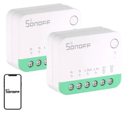 Zdjęcie produktu dla SONOFF MINIR4M (Extreme), inteligentny przełącznik Matter, zestaw 2 sztuki