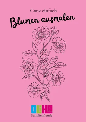 Produktbild von Blumen ausmalen
