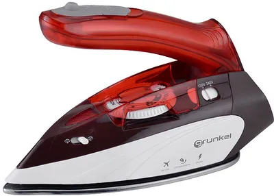 Produktbild von Grunkel PLV-900, Trocken- & Dampfbügeleisen, Antihaft-Platte, 1,9 m, Weiß, Blau, 0,075 l, Kunststoff, Edelstahl