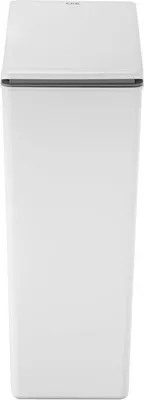 Image de EKO Poubelle plastique blanc Touch 40 litres design moderne
