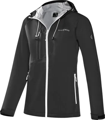Produktbild von BLACK CREVICE - Damen 3 Lagen Hardshell Jacke I Regenjacke | Schwarz | Größe: 46