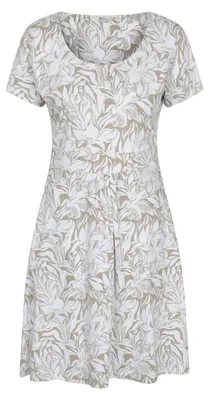 Productafbeelding van Mountain Warehouse dames zomerjurk, lichtgewicht, korte mouwen, model MW5438 (maat 40 EU), kleur beige, AI-gegenereerde afbeelding