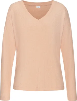 Produktbild von s.Oliver Pyjamaoberteil orange-meliert Größe 36/38
