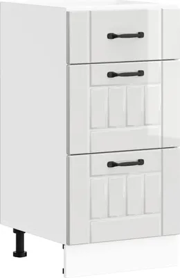 Obrázek produktu pro vidaXL Spodní kuchyňská linka "Lucca" z vysoce lesklého bílého materiálu na bázi dřeva