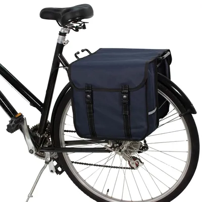 Obrázok produktu pre Dvojitý košík na bicykel, objem 26 litrov, vodeodolný, s reflexnými pruhmi