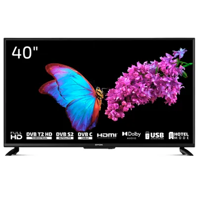 Zdjęcie produktu dla Dyon Enter 40 Pro X2, 101,6 cm (40"), 1920 x 1080 px, Full HD, LED, DVB-C, DVB-S2, DVB-T, DVB-T2, Czarny