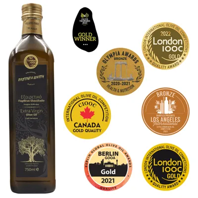 Produktbild von Voliotis | Olivenöl, Olivenöl 750 ml, Olivenöl aus Griechenland, unfiltriertes Olivenöl  Olivenöl aus erster Pressung, Olivenöl Extra Virgin