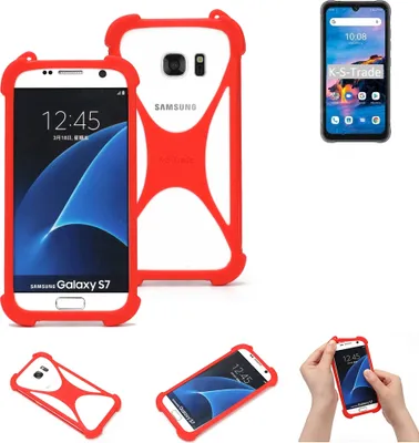Produktbild von K-S-Trade Handy-Hülle kompatibel mit UMIDIGI Bison Pro Schutz-Hülle Bumper Silikon Schutz Hülle Cover Case Silikoncase Silikonbumper TPU Softcase