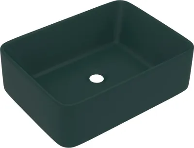Obrázek produktu pro vidaXL umyvadlo matné tmavě zelené 41x30x12 cm Keramika