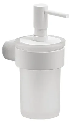 Produktbild von Gedy PIRENEI Hängender Seifenspender 110 ml, Milchglas, Weiß matt