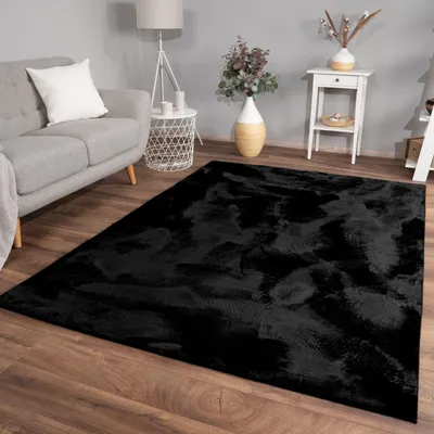 Produktbild von TT Home Wohnzimmer Teppich Hochflor Langflor Kunstfell Weich Modern Unifarben Flauschig Größe 160x230 cm