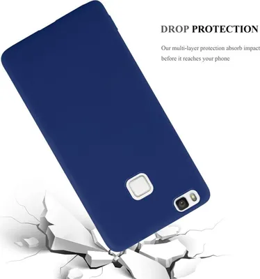 Immagine prodotto di Cadorabo custodia per Huawei P9 LITE 2016 / G9 LITE custodia protettiva in blu custodia per cellulare TPU custodia in silicone cover