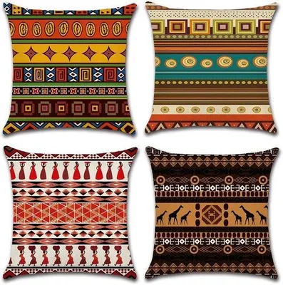 Produktbild von Famanu Kissenhüllen Set 4 Stück - 45 x 45 cm, bunt