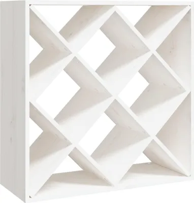Immagine prodotto di vidaXL Scaffale per vino bianco 62x25x62 cm Legno massello di pino