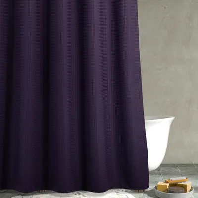 Produktbild von Lila Waffel Duschvorhang aus strapazierfähigem Polyester 183x183cm