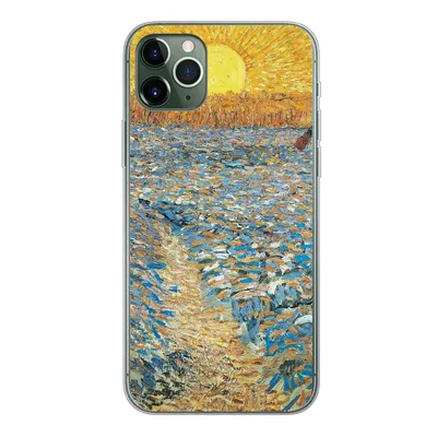 Produktbild von MuchoWow® Handyhülle Schutzhülle Hülle für iPhone 11 Pro Max Der Sämann - Vincent van Gogh Silikon Softcase Handy Hülle - Schutz