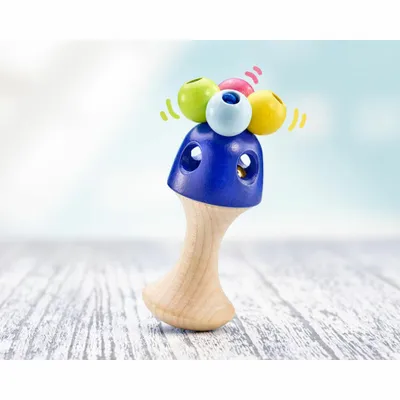 Immagine prodotto di Selecta Spielzeug Girali Colori Stielgreifling, Greifling, Babyspiel, Babyspielzeug, Holz, 10 cm, 61062