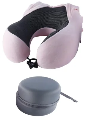 Zdjęcie produktu dla Ergonomiczna poduszka podróżna z kapturem – lekka i wygodna, idealna do samolotów i samochodów