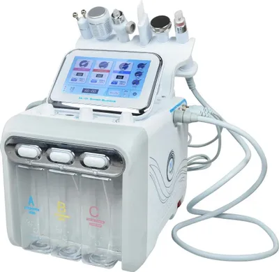 Produktbild von Hydrodermabrasion Maschine, 6 In 1 Hautpflegegerät, Gesichtsverjüngung, Silber