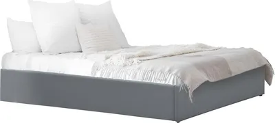 Produktbild von Einzelbett aus PVC mit Bettkasten "Ava" - 90 x 190 cm - Grau