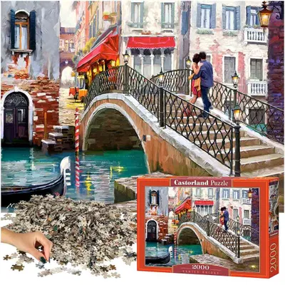 Obrázok produktu pre Castorland Venice bridge 2000 pcs, 2000 kusov, Mesto, 9 rok / roky
