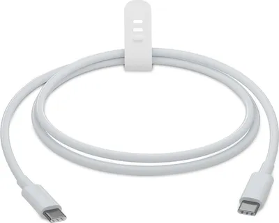 Produktbild von EWANTO 1m 60 Watt USB-C auf USB-C Kabel Weiß Ladekabel Power Delivery und SuperSpeed für iOS für Macbook, für Apple, für Samsung, für Xiaomi moderne Smartphones und Laptops UCUCK-02