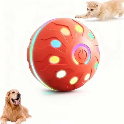 Produktbild von Interaktives elektrischer Hundeball (USB-aufladbar) – Dynamisches Spielzeug für Welpen, kleine & mittelgroße Hunde, fördert Bewegung & Beschäftigung