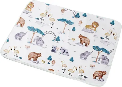 Imagen del producto de Colchoneta para cambiar pañales para bebés, transpirable, de 50 x 70 cm, lavable, ideal para usar fuera de casa