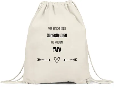 Produktbild von Wer Braucht Superhelden Turnbeutel Gymsack Bester Papa Der Welt Geschenkidee Vatertag Geburtstag