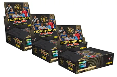 Immagine prodotto di Carte collezionabili Adrenalyn XL della Coppa del Mondo per club FIFA 2025  - 3 display (72 buste)