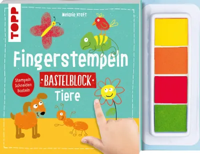 Produktbild von Fingerstempeln. Bastelblock Tiere