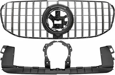 Produktbild von DIEDERICHS 1698240 Kühlergrill Frontgrill passend für MERCEDES-BENZ GLS (X167) Schwarz Glänzend
