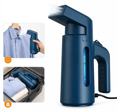 Produktbild von Reise Dampfbügeleisen 700W, Mini Dampfbügeleisen mit 180 ml Wassertank, Schnellaufheizung in 40 Sekunden, tragbares Bügeleisen für Kleidung