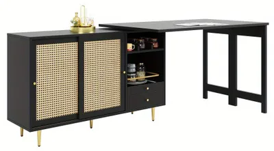Produktbild von Klapptisch - Faltbarer Tisch - Drehbarer Tisch - Bartisch - Esstisch - 360° drehbar