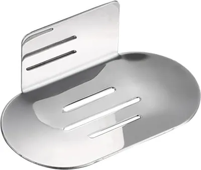 Produktbild von Selbstklebende Ohne Bohren Seifenhalter Wandmontage Edelstahl Seifenschale Bohrfreie Bar Seifenhalter für Badezimmer-Aufbewahrung - Edelstahl Dusche Seife Caddy