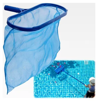 Produktbild von Poolkescher, Feinmaschiger Kescher für Pools, Bodenkescher mit Tiefen Netz, Poolreinigungszubehör