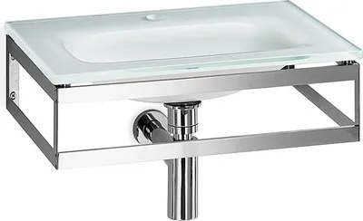 Produktbild von Waschtisch Glaswaschbecken 51x35cm Weiß Serie Pocia Lineabeta