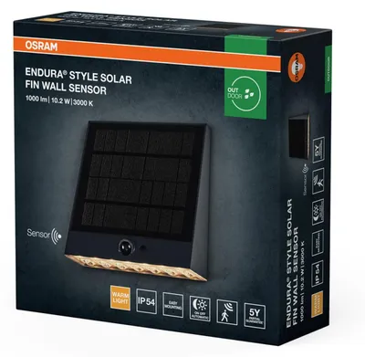 Produktbild von LED Außenleuchte Solar Bewegungssensor 15.8 cm breit 3000 K 890 lm Modern