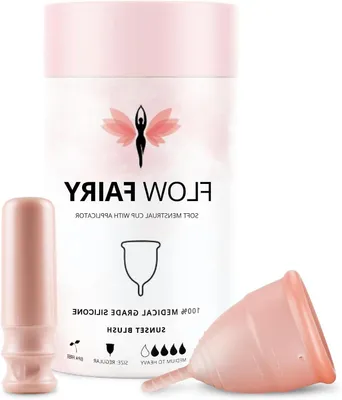 Productafbeelding van Herbruikbare Menstruatiecup - Intieme Hygiëne - Comfortabel Dragen - Met Applicator - 12 Uur - Normaal