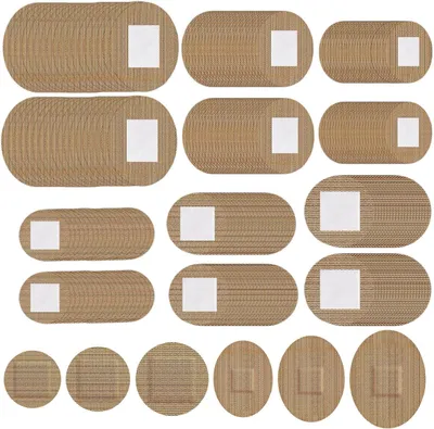 Produktbild von Elastische Pflaster 160 Stück, 6 Größen, selbstklebend, atmungsaktiv, für Hautverletzungen