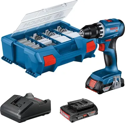 Produktbild von Akku-Bohrschrauber GSR 18V-45, 2 x Akku GBA 18V 2.0Ah in L-Case Pick & Click