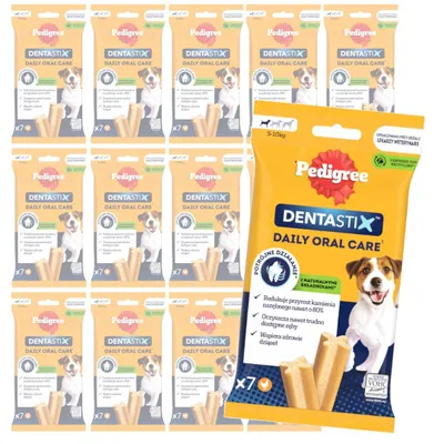Zdjęcie produktu dla Pedigree DentaStix 15x110g Przysmak Dentystyczny Dla Psów Małych Ras 105szt