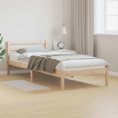 Obrázok produktu pre Maison Exclusive - Rám postele hnedý 225,5 x 105,5 x 69,5 cm Masívne drevo borovica