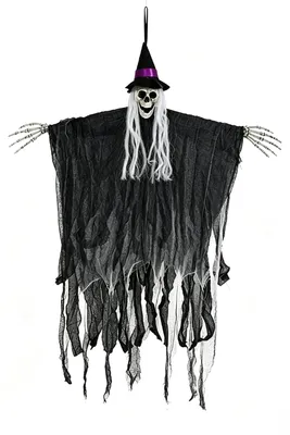 Halloween-Hängedekoration mit Totenkopf, 100 cm