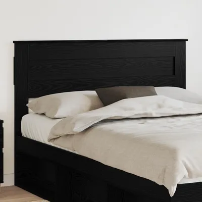 Image de vidaXL Tête de lit en bois d'ingénierie aspect chêne noir