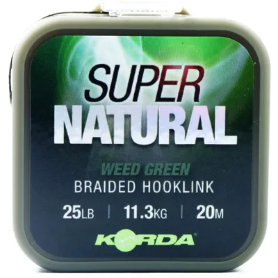 Obrázok produktu pre Korda - Šnúra Super Natural 25lb 20m Weedy Green