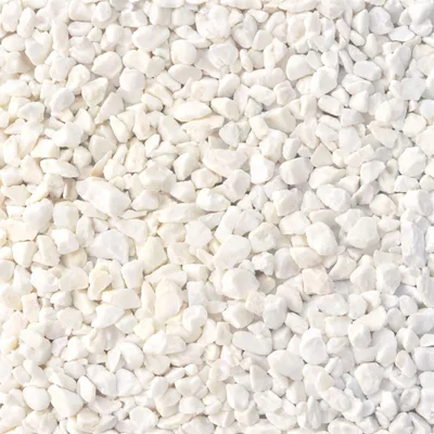 Produktbild von Marmorsplitt 25kg 9-12mm Zierkies weiss Naturstein Kies Gartendekoration