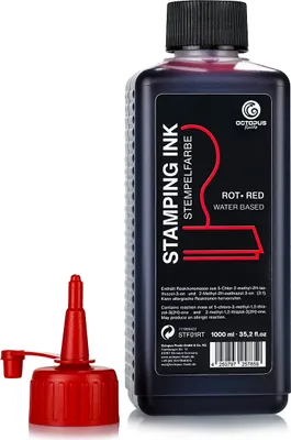 Immagine prodotto di Inchiostro per timbri e timbri autoinchiostranti senza olio, rosso 1000 ml